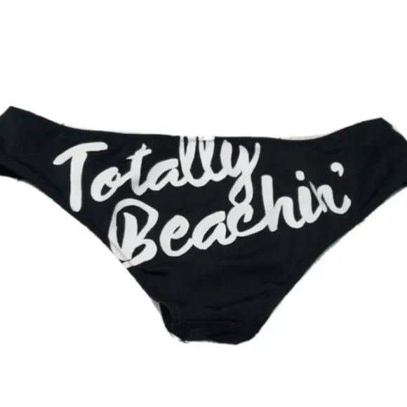 Victoria's Secret TOTALLY BEACHIN Graphic Cheeky Hipster Bikini Bottom Small P - Picture 2 of 5